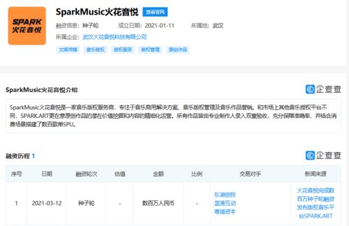 火花音悅獲數(shù)百萬種子輪融資，以數(shù)據(jù)處理服務(wù)為引擎，加速音樂版權(quán)市場布局